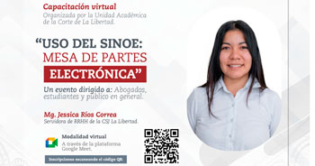 Capacitación online "Uso del SINOE: Mesa de partes electrónica" 