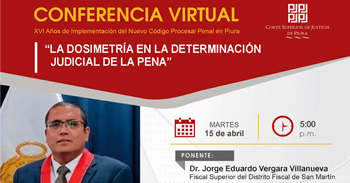 Conferencia online " La Dosimetria en la determinación judicial de la pena"  