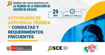 Conferencia virtual gratuita ⁠Actividades de asistencia técnica y consultas y requerimientos frecuentes  del OSCE
