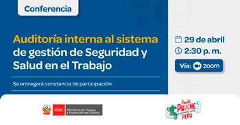 Conferencia online gratis "Auditoría interna al sistema de gestión de Seguridad y Salud en el Trabajo"