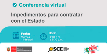 Conferencia online gratis "Impedimentos para contratar con el Estado" del OSCE