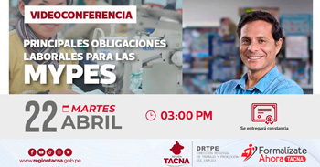 Conferencia online gratis "Principales obligaciones laborales para las Mypes"