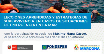 Conversatorio Lecciones aprendidas y estrategias de supervivencia en casos de situaciones de emergencia en el mar
