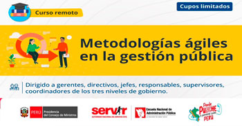 Curso online  "Metodologías ágiles en la gestión pública" de la ENAP