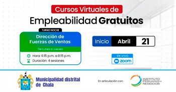 Curso online gratis "Direccion de fuerzas de ventas" de la Municipalidad de Chala