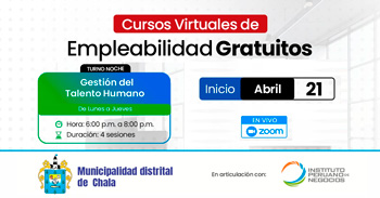Curso virtual gratuito "Gestión del talento humano" de la Municipalidad de Chala
