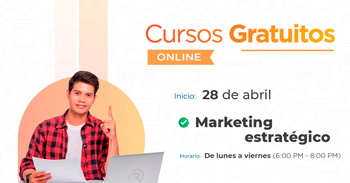  Curso online gratis "Marketing Estratégico" de la Municipalidad de Magdalena del Mar