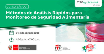 Curso online gratis "Métodos de análisis rápidos para monitoreo de seguridad alimentaria" 