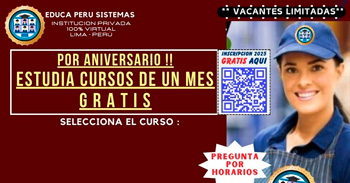 Cursos gratis online de Educa Perú sistemas ((Clases en vivo))