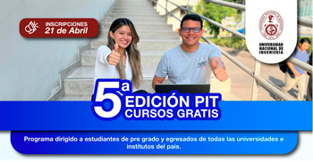  Cursos online gratis de la UNI para estudiantes y egresados de universidades e institutos de todo el país