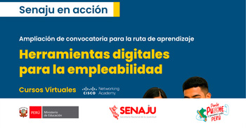 Cursos virtuales "Herramientas digitales para la empleabilidad" de la SENAJU