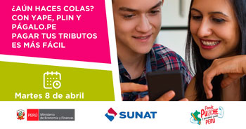 Evento online gratis "¿Aún haces colas? Con yape, plin y págalo.pe pagar tus tributos es más fácil" 