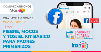 Evento online gratis "Fiebre, mocos y tos: El kit básico para padres primerizos"  del INSNSB