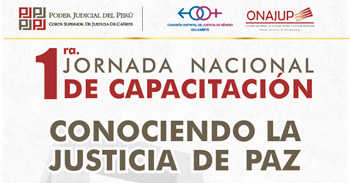 I Jornada nacional de capacitación de jueces y juezas de paz - Cañete y Yauyos