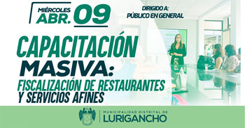 Talle presencial gratis "Fiscalizacion de restaurantes , y servicios afines" 