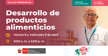 Taller presencial "Desarrollo de productos alimenticios" del PRODUCE