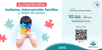  Taller virtual - "Autismo, intervención familiar y redes de apoyo" Municipalidad de Magdalena del Mar