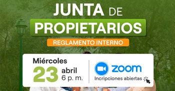 Taller online gratis "Junta de Propietarios, Reglamento Interno" de la Municipalidad de San Isidro