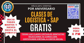 Curso online gratuito "Logística + SAP" de Educa Perú sistemas