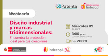 Webinar online gratis Diseño industrial y marcas tridimensionales: Encuentra la protección ideal para tus creaciones