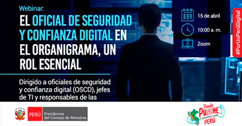 Webinar online "Monitoreo de eventos de seguridad" de la Secretaría de Gobierno y Transformación Digital