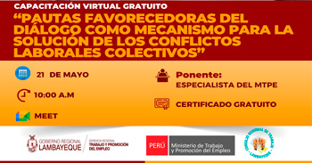 Capacitación Pautas favorecedoras del diálogo como mecanismo para la solución de los conflictos laborales colectivos