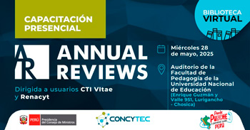 Capacitación presencial "Annual Reviews, base de datos científica clave para el desarrollo de tus proyectos"  
