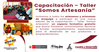  Capacitación semipresencial  sobre "Somos Artesanía"