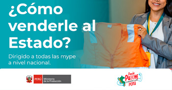 Capacitación online "¿Cómo venderle al Estado?" del PRODUCE