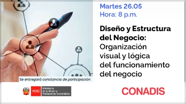  Capacitación virtual - Diseño y Estructura del Negocio: Organización visual y lógica del funcionamiento del negocio