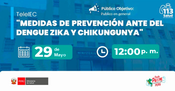  Capacitación online gratis "Medidas de prevención y control del dengue" del MINSA