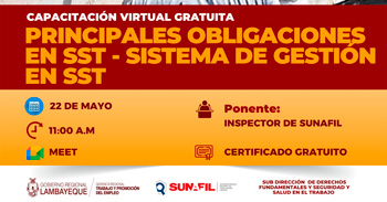  Capacitación online gratis Principales obligaciones en SST - sistema de gestión en seguridad y salud en el trabajo
