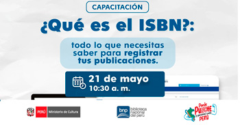 Capacitación  virtual gratis "¿Qué es el ISBN?: todo lo que necesitas saber para registrar tus publicaciones"
