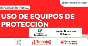  Capacitación online gratis "Uso de equipos de protección personal" de la DRTPE Ica