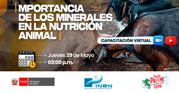  Capacitación online  "Importancia de los minerales en la nutrición animal"  del INIA