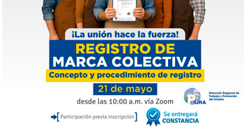 Capacitación online "Registro de Marca Colectiva: Concepto y Procedimiento de Registro" de la DRTPE Piura