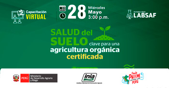 Capacitación online  "Salud del suelo: clave para una agricultura orgánica certificada"  del INIA