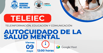  Charla online "Autocuidado de la salud mental" de la Diresa Callao