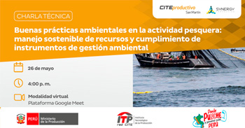  Charla online "Manejo Sostenible de Recursos y Cumplimiento de Instrumentos de Gestión Ambiental"