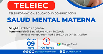  Charla online "Salud mental materna " de la Diresa Callao
