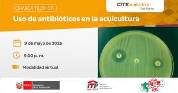   Charla online "Uso de antibióticos en la acuicultura" del CITEproductivo San Martín