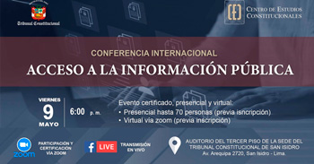 Conferencia online  "Acceso a la información pública" del CEC