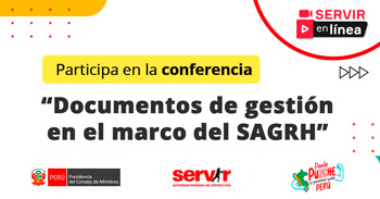 Conferencia online Documentos de gestión en el marco del SAGRH del SERVIR
