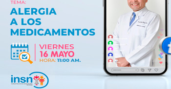  Evento online gratis "Alergia a los medicamentos" del INSNSB