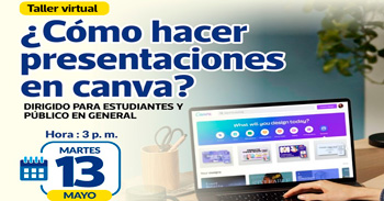  Taller online "¿Cómo hacer presentación en CANVA?" de la Municipalidad de Lima