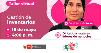  Taller online "Gestión de inventarios" el Ministerio de la Producción