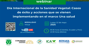  Webinar Casos de éxito en materia de sanidad vegetal y disertarán sobre las acciones que impulsan