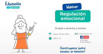 Webinar online gratis "Regulación emocional"  del Minedu
