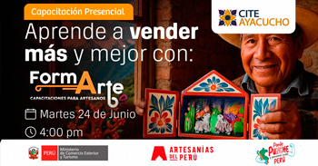 Capacitación presencial gratis "Programa de Formación de Artesanos Emprendedores - FormArte" del CITE Ayacucho