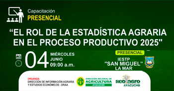 Capacitación presencial  "El rol de la estadística agraria en el proceso productivo 2025" 